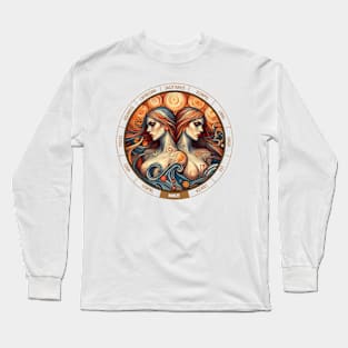 ZODIAC Gemini - Astrological GEMINI - GEMINI - ZODIAC sign - Van Gogh style - 7 Long Sleeve T-Shirt